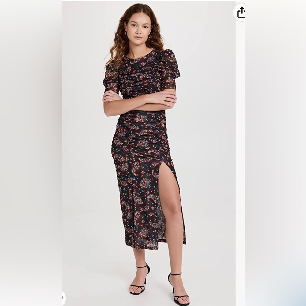 Free People Black Midi Dress